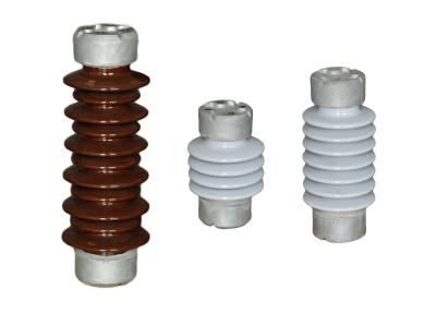 China Brown ANSI standard 250kV TR-214 Porcelain Post Insulators For Transmmission for sale