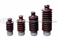 China ANSI 57-3 Glazed Wet Process Porcelain Post  Insulators for sale