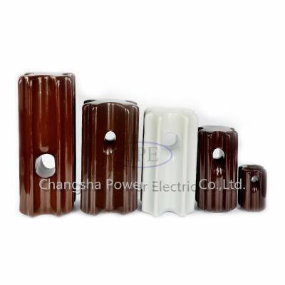 China Clean Strain Insulators 89KN ANSI 54-4 Porcelain Strain Insulators Brown Or Gray for sale