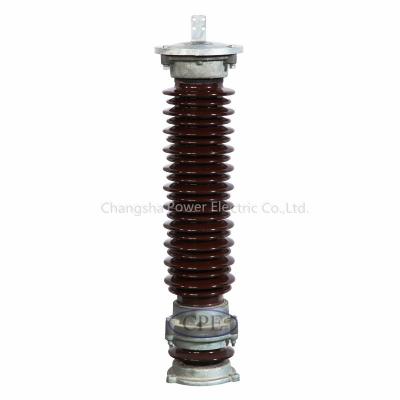 China Glazed Lightning Arrester Insulator 66kV Surge Arrester for sale