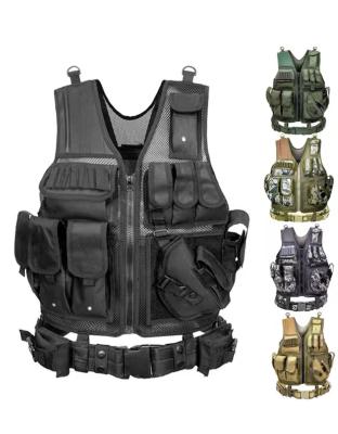 China Security Guard Combat Vest For Hunting Crossfit Gym Paintball Game Tactical Armor Vest comfortable & Breathable for sale