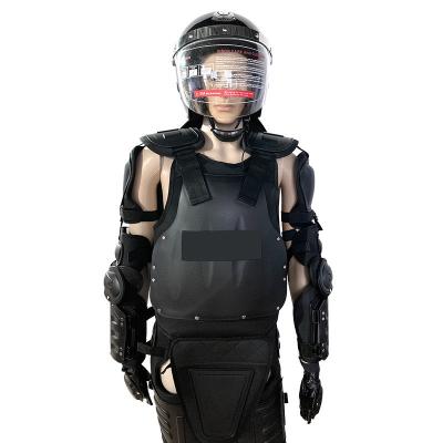 China 2024 Nieuwe volledig verdedigende zwarte stijve vlamvertrager Riot Suit Anti Hit Suit Veiligheid Riot Suit Te koop