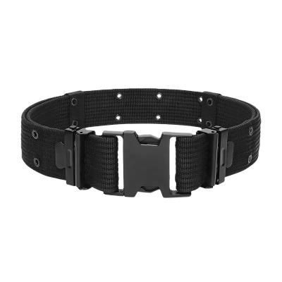 China Black Quick Release Outer Waterproof PP Custom Webbing Tactical Belt For Men Tactical Training Outdoor Sports And Hiking for sale