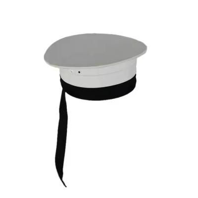 China Equipo táctico de exteriores personalizado con poliéster / material de algodón sombrero de oficial blanco en venta