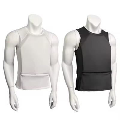 China IIIA Lightweight Concealed Protective Tactical Vest T-Shirt with PE and Aramid Stretch Polyester Fabric for sale