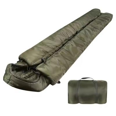 China Nylon Cotton Winter  Unisex Single Sleeping Bag for Outdoor Camping for Adult for sale