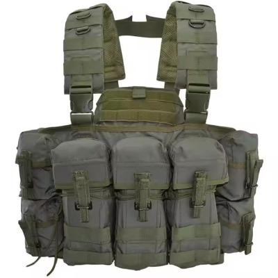 China Green Nylon Material Tactical Chest Rig with magazine pouch for Tactical Training and Outdoor Activities for sale