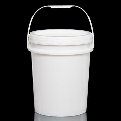 China Paint round bucket and lids 18-19 liters with spout for sale