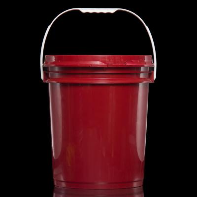 China Paint 4.75/5 Gallon Airtight Gallon PP Bucket With Spout Lid For Lubricant for sale