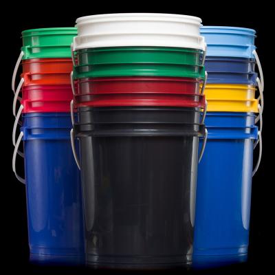 China Paint Pail For Paint 5 Gallon Round Plastic Bucket for sale