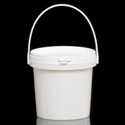 China Paint 1 To 2 Liter PP Plastic Paint Bucket With Handles for sale