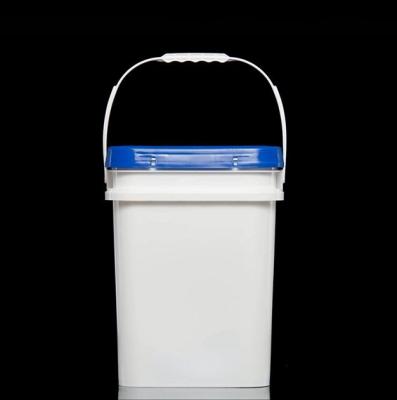 China Metal Processing Products Selling 15 Liter Liter Whole Square OEM Plastic Buckets With Lid for sale