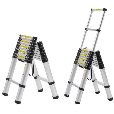 China Folding Ladders Professional aluminum double side step extension ladder multipurpose telescopic stair for sale