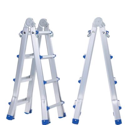 China Folding Ladders Professional aluminum extension ladder folding portable telescopic step stairs for sale