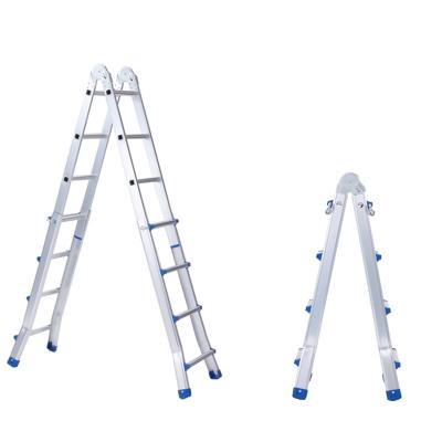 China Folding Ladders Telescopic aluminum extension combination step ladder multipurpose portable folding stairs for sale