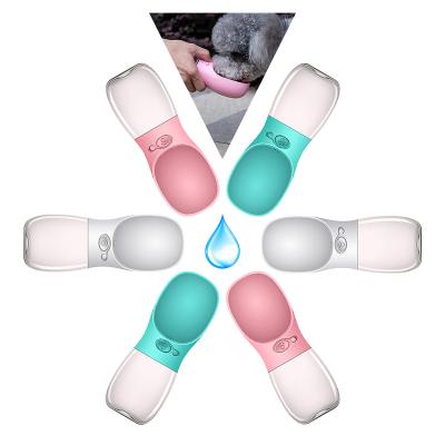 China Amazon Stocked Bestseller For Retailers Travel Outdoor Water Plastic Bottle For Pets Dog Cat Portable Water Bottle for sale