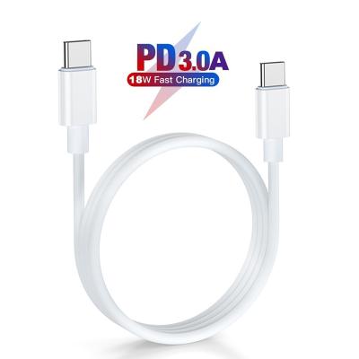 China Type C to Type C Band 1M Data Cable Mobile Phone 5V 3A 60W White PD USB-C Fast Charging Cable AN-TFC-009 for sale