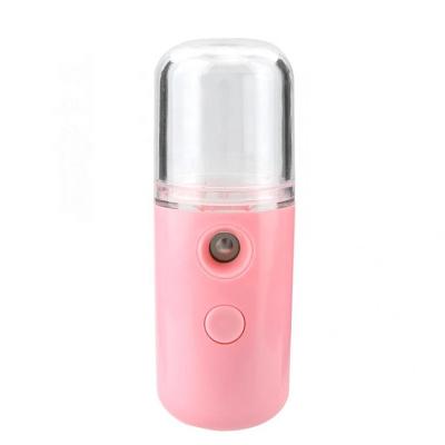 China Nano Sprayer Mini Facial Water Mister Hot Sale Portable Home Beauty Travel Tank Water 30ml Moisture Face Sprayer Portable Home Use for sale