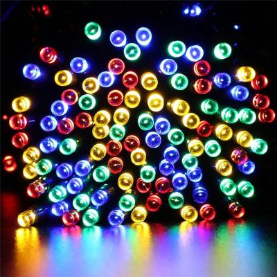 China Light Colorful Changing Glowing LED Outdoor Solar String Lights Car String Lights 100LED Festival Solar String 12m Decoration LED Solar Lights for Home Decoration for sale