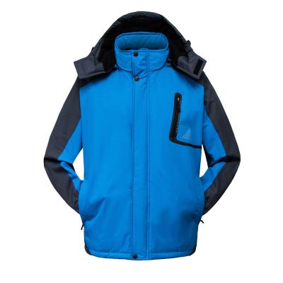 China Polyester Men Winter Thick Velvet Windproof Down Coat High Quality Male Waterproof Jacket for sale