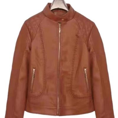 China Autumn New Arrival Custom Outdoor Winter PU Leather Jackets Female Women's CAFE QUICK DRY Motorcycle Jackets for sale