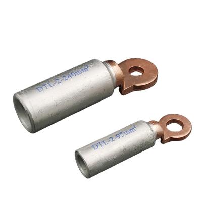 China DTL-2 Power Bimetallic Lugs Types 16mm 25mm 35mm 50mm 70mm 95mm 120mm 150mm Aluminum Copper Cable End Lug for sale