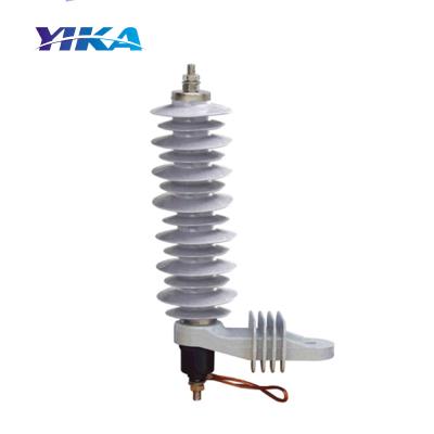 China Wenzhou Yika 27KV Metal Oxide Electrical Arrester Surge Arrester Surge Arrester Electrical Compound Surge Arrester for sale