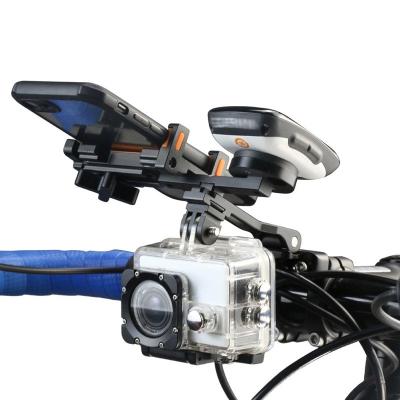 China Multi-function Bicycle Camera Mount Bike Sports Camera Mount Holder Bicycle Computer Mount Bracket Universal Bicycle Flashlight Y12132 for sale