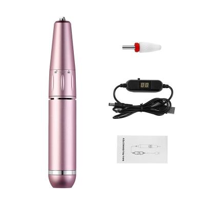 China Portable Electric Nail Drill Machine For Manicure Acrylic Pedicure Nail Form Polishing Tools With High Speed ​​30000RPM LED DISP W18672P for sale