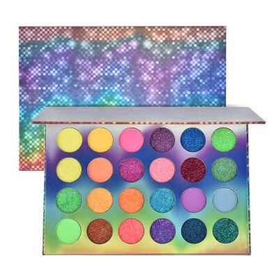 China EYE 24 Wholesale Glitter Colors Private Label Morph Neon Eyeshadow Palettes for sale