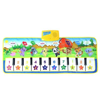 China Baby Piano Mat Musical Touch Carpet 100x36CM Music Piano Keyboard Mat Infant Baby Educational Toy T2922 for sale