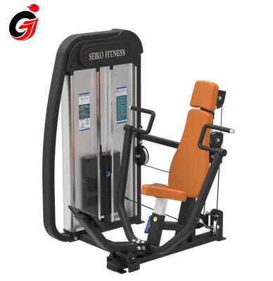 China JG-1020 Gym Fitness Equipment Seated Chest Press Machine Vertical Strength Forming 1420*1340*1580mm for sale