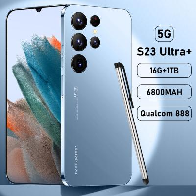 China _dual SIM Card Top Global version S23 ultra 7.3Inch full screen 16GB+1TB original cell phone Unlocked cell phone free shipping for sale