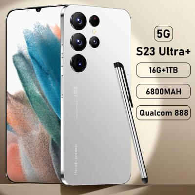 China Dual SIM Card Best Selling Original Galaxy S23 Ultra Cell Phone 5G Smart Phone 7.3 Inch Cheap LTE Large Screen Cell Phones for sale