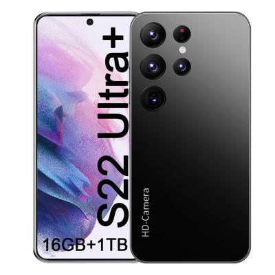 China Dual SIM Card New Original galaxy celulares S22 phone 5g Ultra 7.3 inch 16Gb+1Tb Android Smartphone Android 12.0 Cell Phones for sale