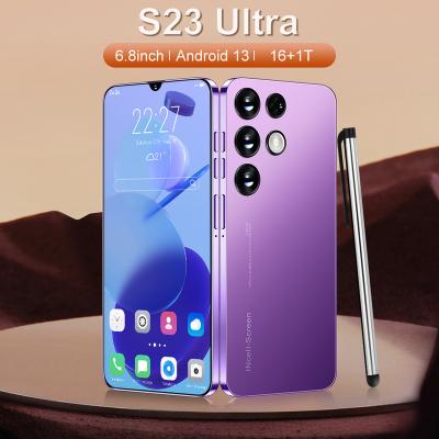 China Original Hot Selling Dual SIM Card 2023 S23 16GB+1TB ULTRA 7.3 Inch Full Display Mobile Phone Android 12 Cells Smart Phone for sale