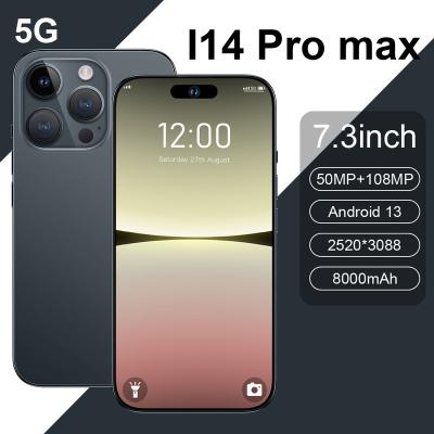 China Dual SIM Card high-quality phone i14 Pro MAX Android Smartphones 16GB+1TB phone13 10-Core Cellphones unlocked Dual SIM phone for sale