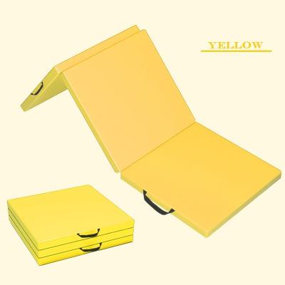 China Modern Wholesale Leather Thickened Folding Exercise Mat Children Dance Practice Mat for sale