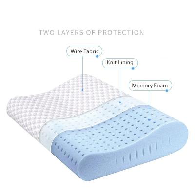 China Anti-Static Comfortable Sleeping Pillow Slow Rebound Memory Foam Bow Pillow for sale