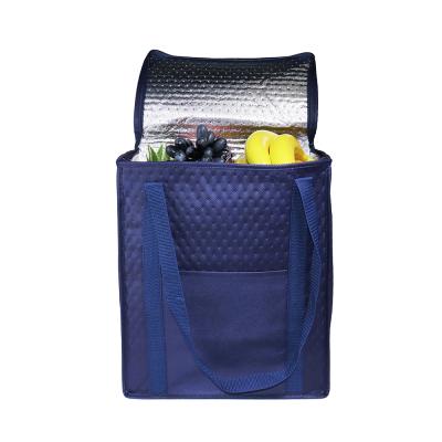 China FeiFei Insulation Reusable Portable Picnic Bag Thermal Insulation Grocery Bag Insulated Nonwoven Cooler Bags for sale