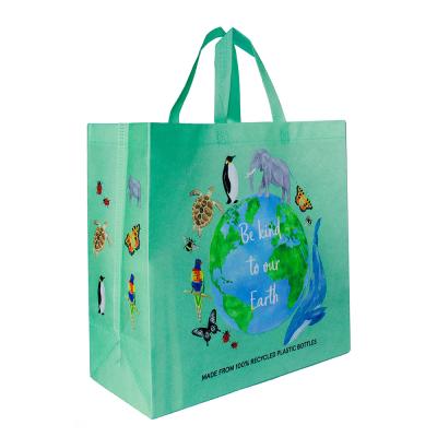 China FeiFei Handled Custom Printing Multi Color Heat Sealed Laminated Non Woven Shopping Grocery Bag for sale