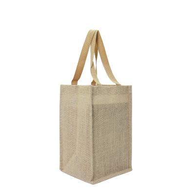 China Custom Factory Fashion Natural Hemp Reusable Hessian Sack Eco-Friendly Factory ODM Jute Packaging for sale