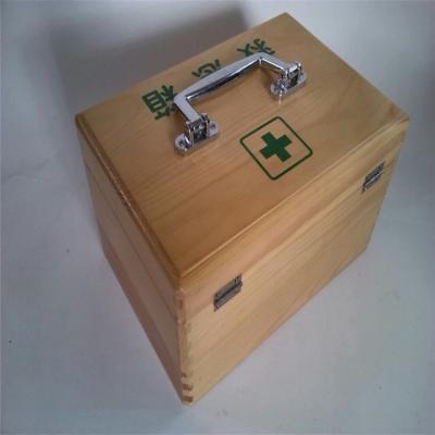 China China Handmade First Aid Kit Tool Wooden Packing Box for sale