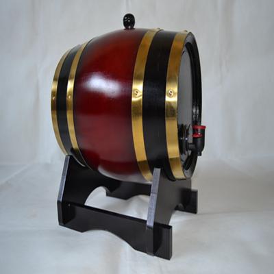 China Handmade Red Wine Oak 5L Liquor Wine Bladder Wooden Barrel for sale