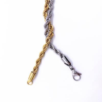 China CLASSIC lowest price stainless steel rope chain bracelets charms for bracelet making jewelry for sale