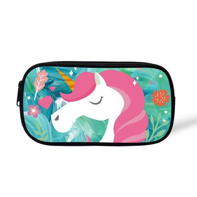 China Schools & Retail Cute Unicorn Pencil Case Pen Bag Office Pencil Pouch For Boys And Girls for sale