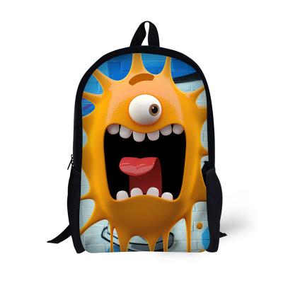 China DIY Print Retail 2021 Back To School Kids Monster Bag Backpack for sale