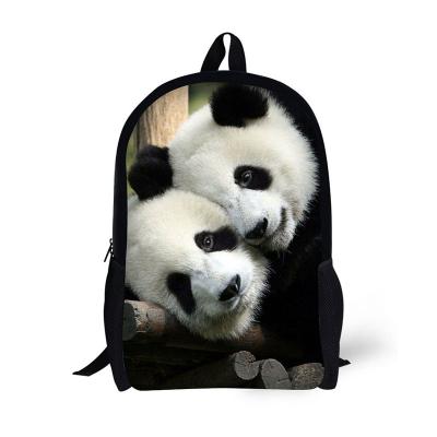 China Lightweight Durable 17 Inch Polyester 3D Zoo Animal Picture Printing Student School Bag Kids Backpack for sale