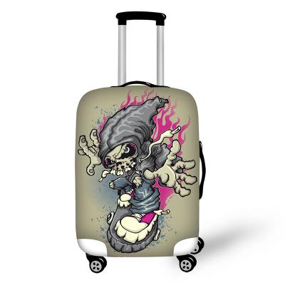 China 2021 Durable Retail DIY Printed Polyester Spandex Fabric Luggage Cover For 26