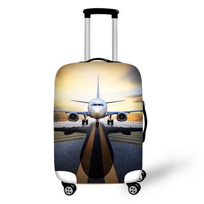 China Wholesale Soft Print Spandex Luggage Cover Online Shopping Custom Trolley Cover for sale